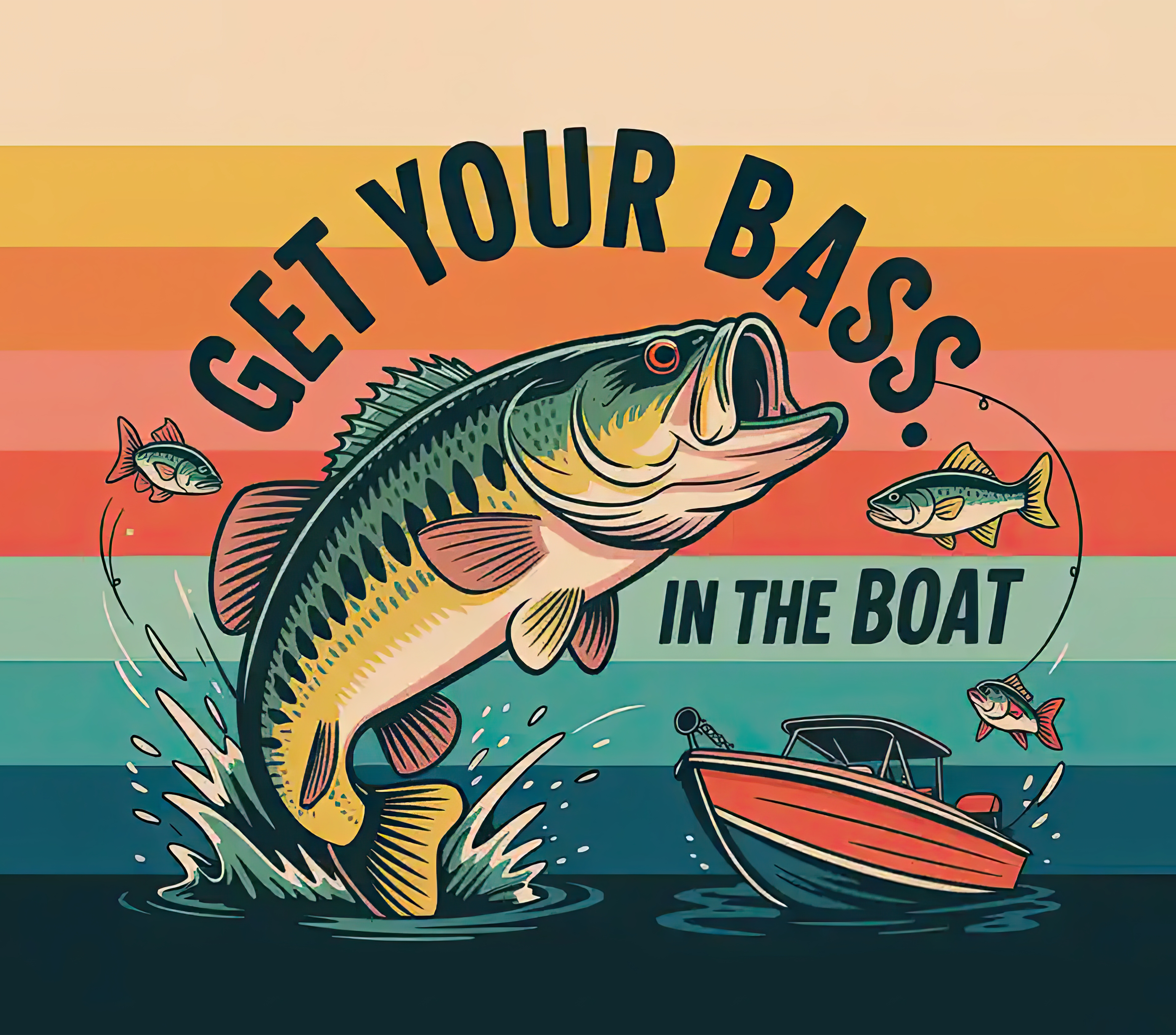 Get your bass in the boat - 20oz Skinny Tumbler