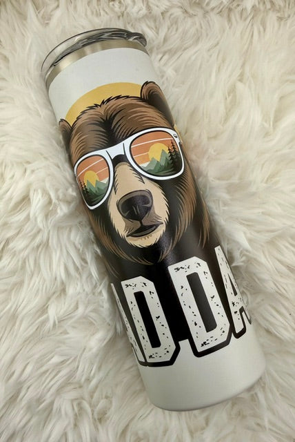 Rad Dad - Retro - 20oz Skinny Tumbler