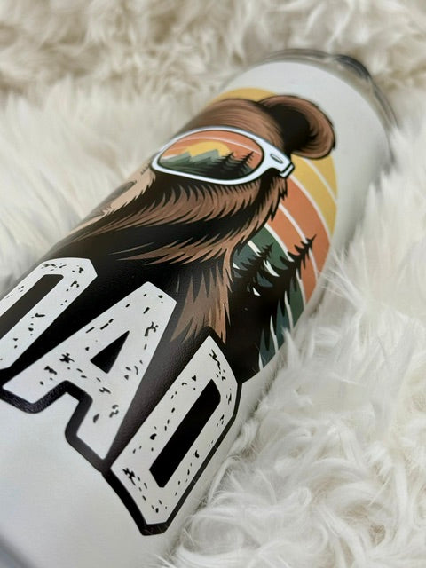 Rad Dad - Retro - 20oz Skinny Tumbler
