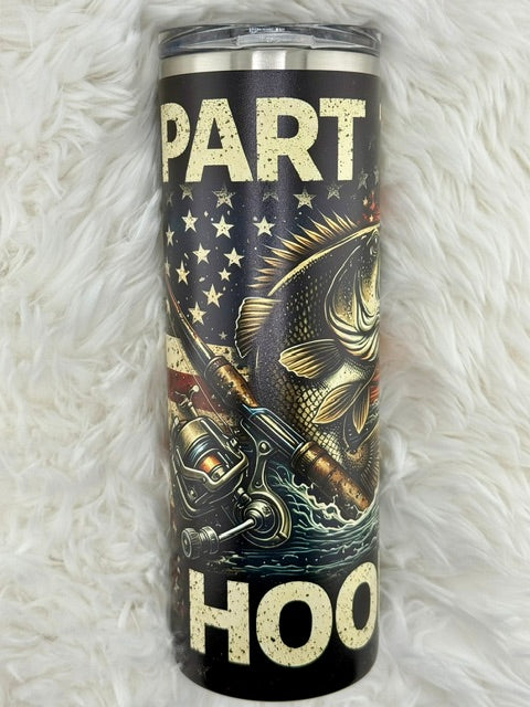Part Time Hooker - Fishing - 20oz Skinny Tumbler