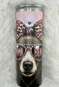 Pink Mama Bear - 20oz skinny tumbler