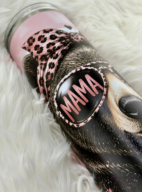 Pink Mama Bear - 20oz skinny tumbler