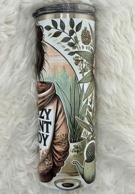 Crazy Plant Lady - 20oz skinny tumbler