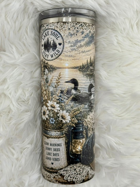Life is better at the Lake - 20oz Skinny Tumbler