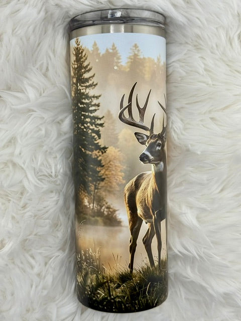Hunting Season Deer - 20oz Skinny Tumbler