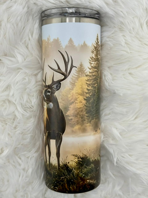 Hunting Season Deer - 20oz Skinny Tumbler